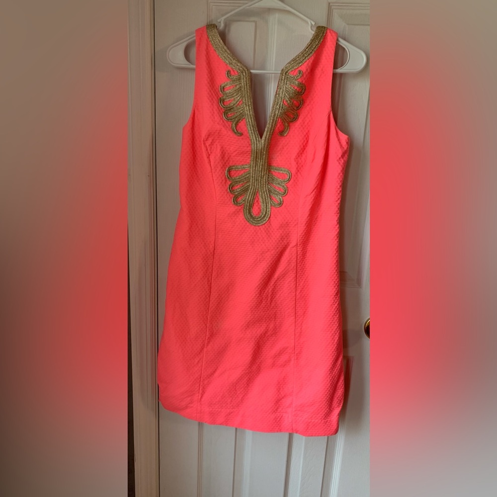 Lilly Pulitzer coral valli dress